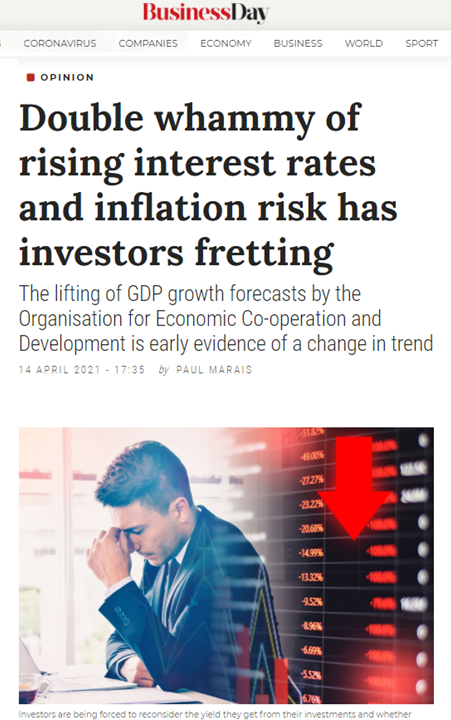 screen shot of online publication of article on bonds 