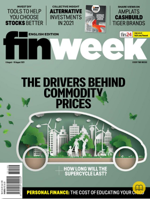 green magazine cover with eco friendly car 