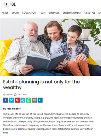 screen shot of an online article showing a family in generations for generational wealth planning