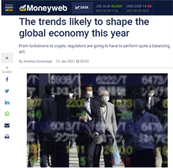 Screen shot from Moneyweb online publication platform
