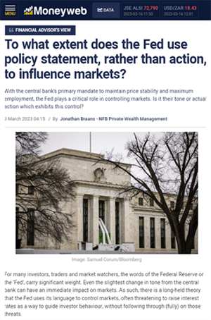 online new article clipping, Fed policy