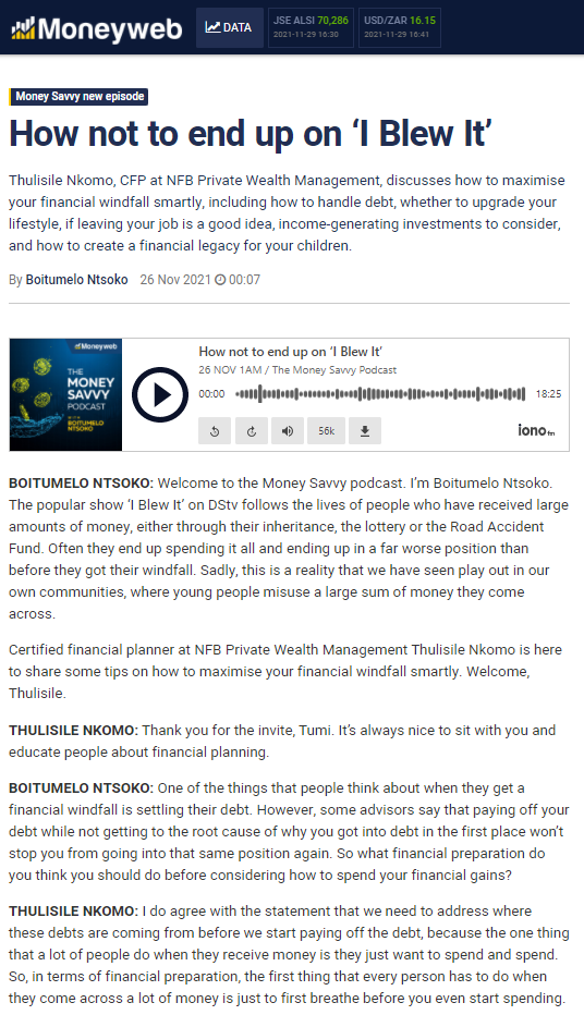Thulisile-Nkomo_the_money_savvypodcast_26_nov_how_not_to_end_up_on_i_blew_it_moneyweb